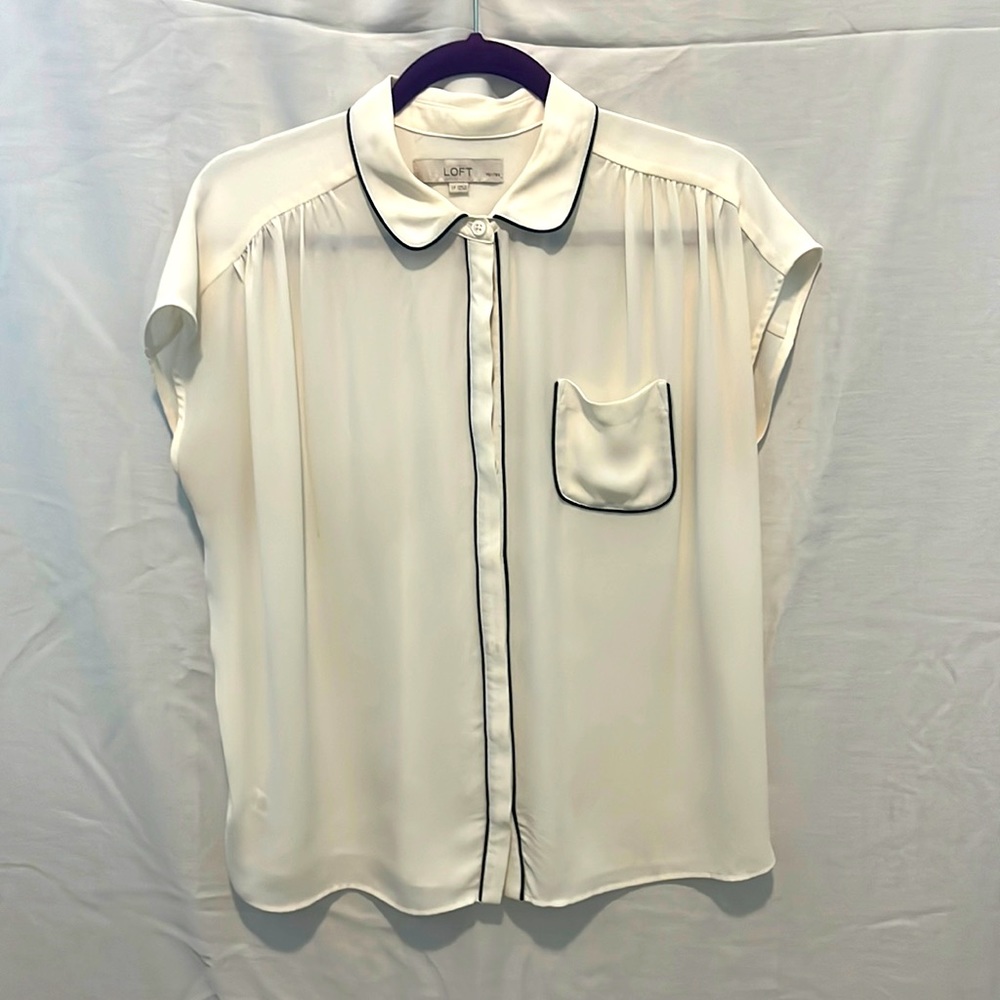 Loft cream color blouse